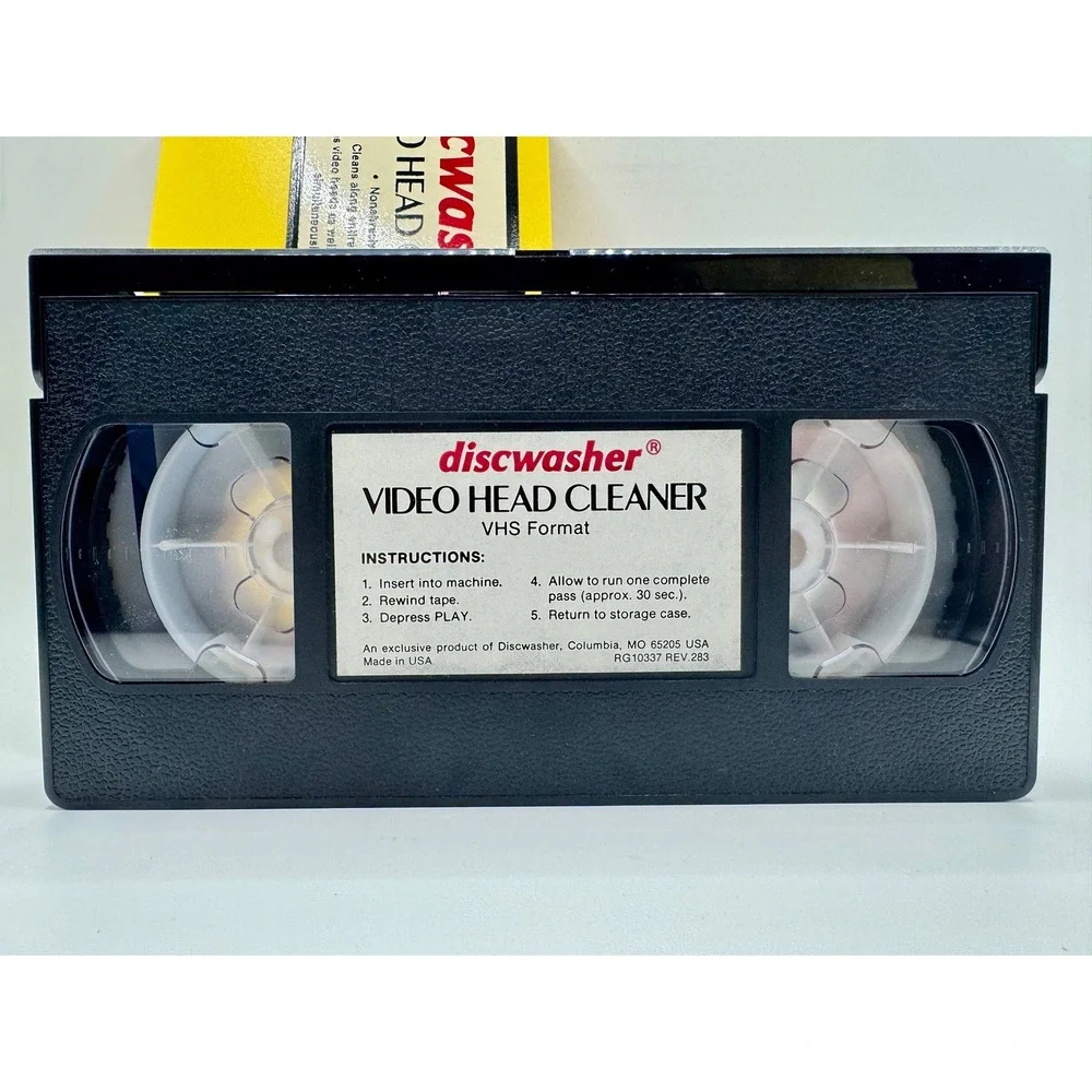 Discwasher Video Head Cleaner VHS Nonabrasive VCR Maintenance USA